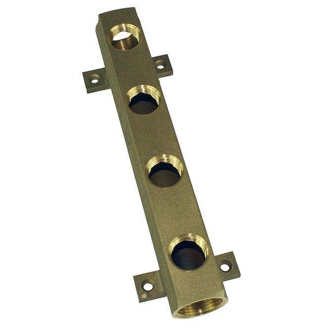 Hovedbilde Manifold messing m/4 hull, 2 x 3/4