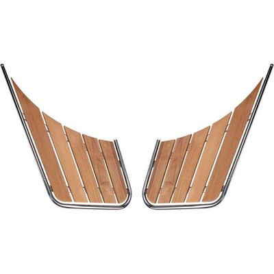 Badeplattform snekke 316/teak 43-88,5 cm