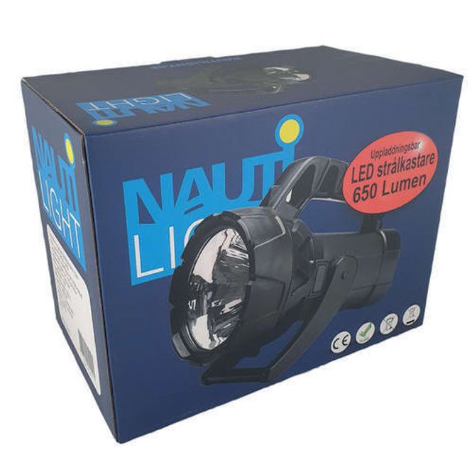 Hovedbilde   Nautilight Håndholdt Lyskaster LED Oppladbar 650Lm