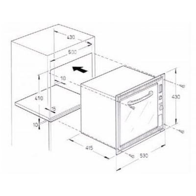 Dometic OG 3000 Innbyggingsovn m/grill