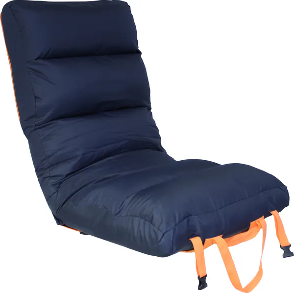 Hovedbilde      1852 Sittepute Comfy Big - mørkeblå/oransje