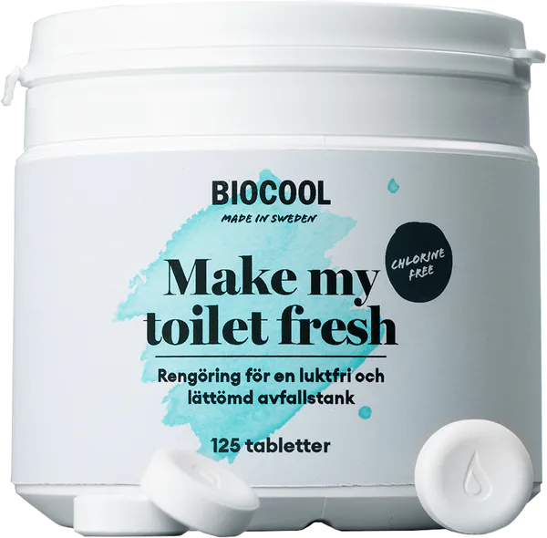 Hovedbilde Biocool Make my toilet fresh 125 tabletter