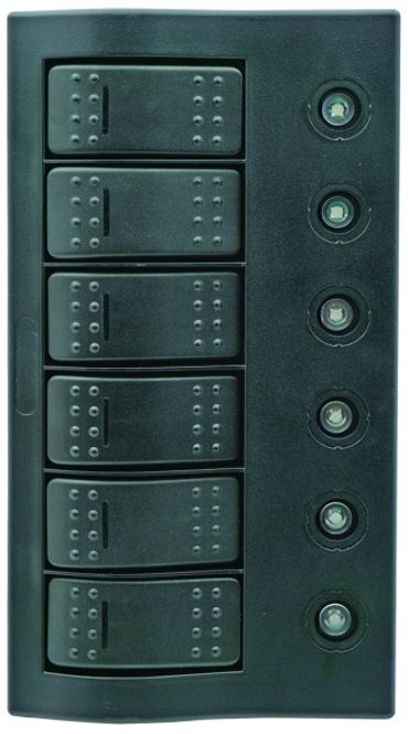 Hovedbilde Bryterpanel med sikringer og LED lys