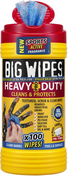 Hovedbilde Big Wipes Heavy Duty håndrensservietter