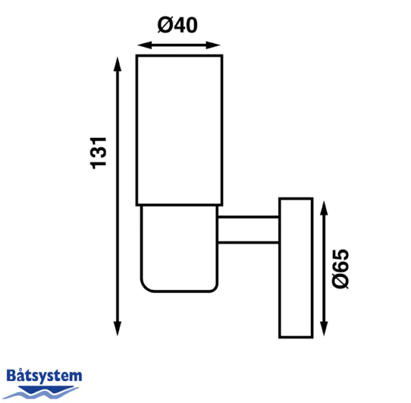 Hovedbilde Båtsystem Leia LW1 LED leselampe m/USB