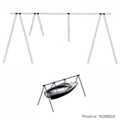  9m Bakkestativ i aluminium m/bag