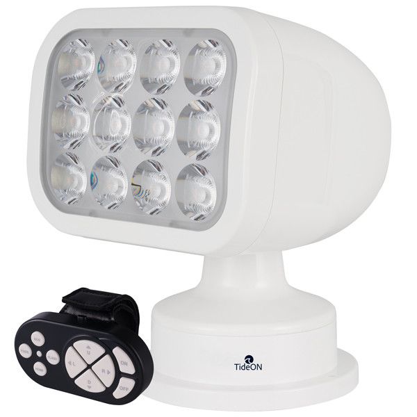 Hovedbilde TideON Lyskaster LED HVIT m/trådløs fjernkontroll