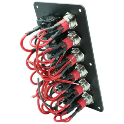 ProSupply Bryterpanel 6 Brytere med sikringsholder