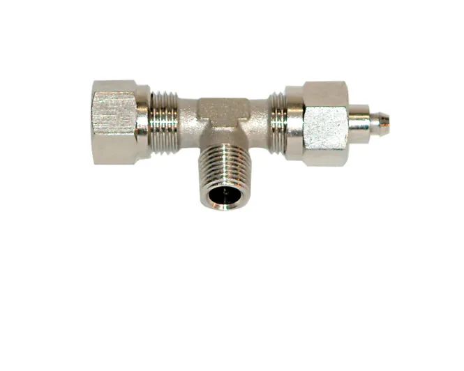 Hovedbilde Nordflex T-stykke m/Ventil 1/4-10mm slange
