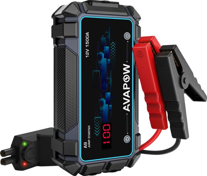 Hovedbilde   Avapow Jump Starter A9 12V 1500 A 8000 mAh