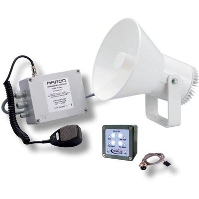 Elektrisk horn 24V inkl.tåkehorn/VHF/mick/alarm
