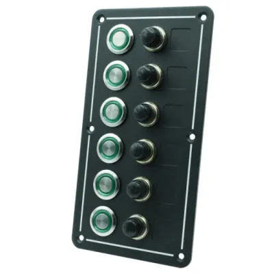 ProSupply Bryterpanel 6 Brytere med sikringsholder